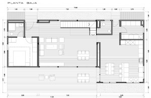 Plano planta baja modelo INNOVA 215 m2